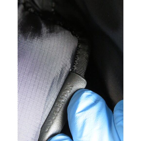 $760 BURBERRY CANNON CHARCOAL GRAY NYLON BLACK LOGO ZIP FANNY PACK BELT BUM BAG - Picture 15 of 15